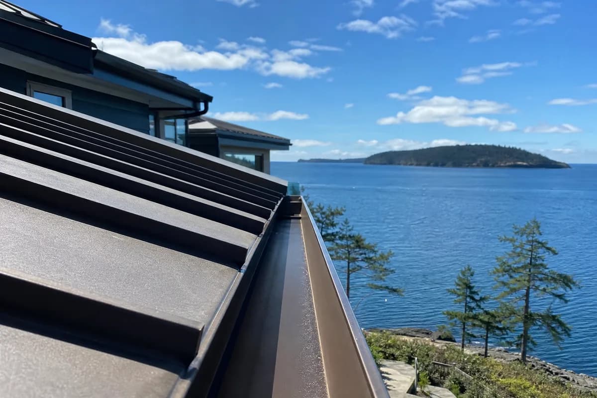 Gutter Cleaning on a Nanaimo home