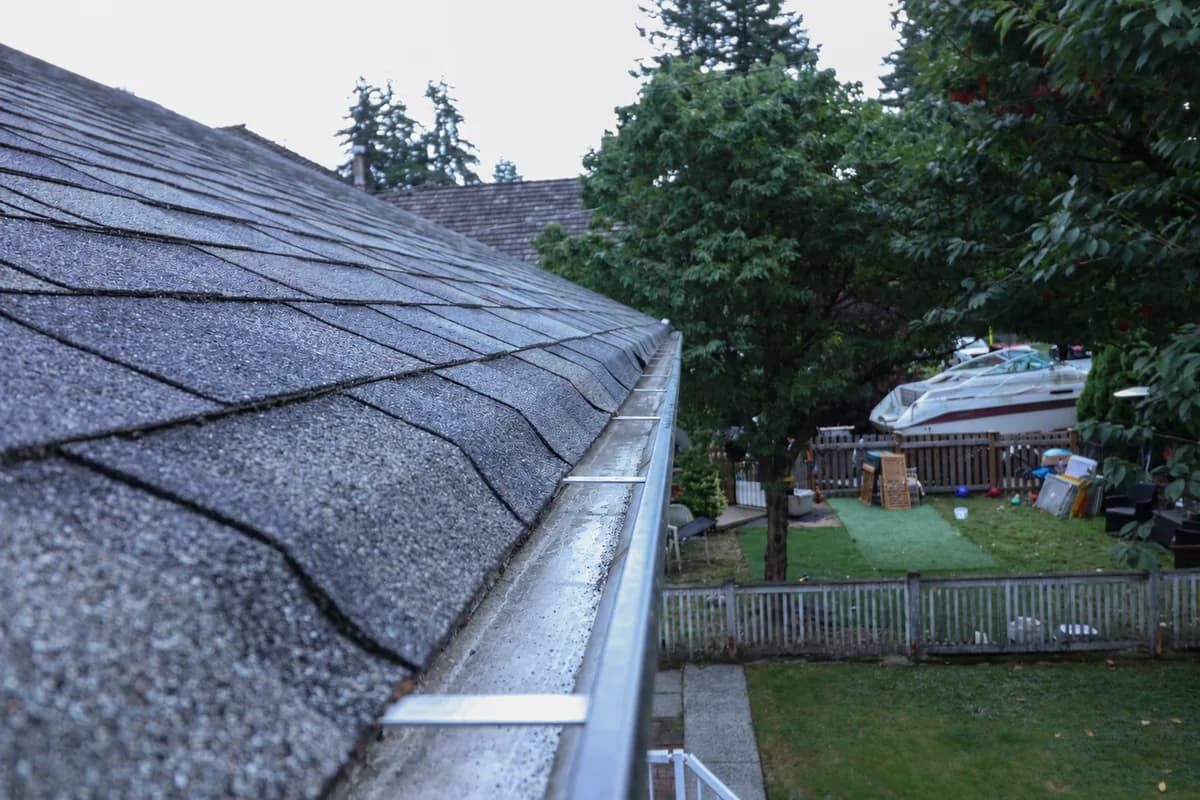 Gutter Cleaning on a Nanaimo home