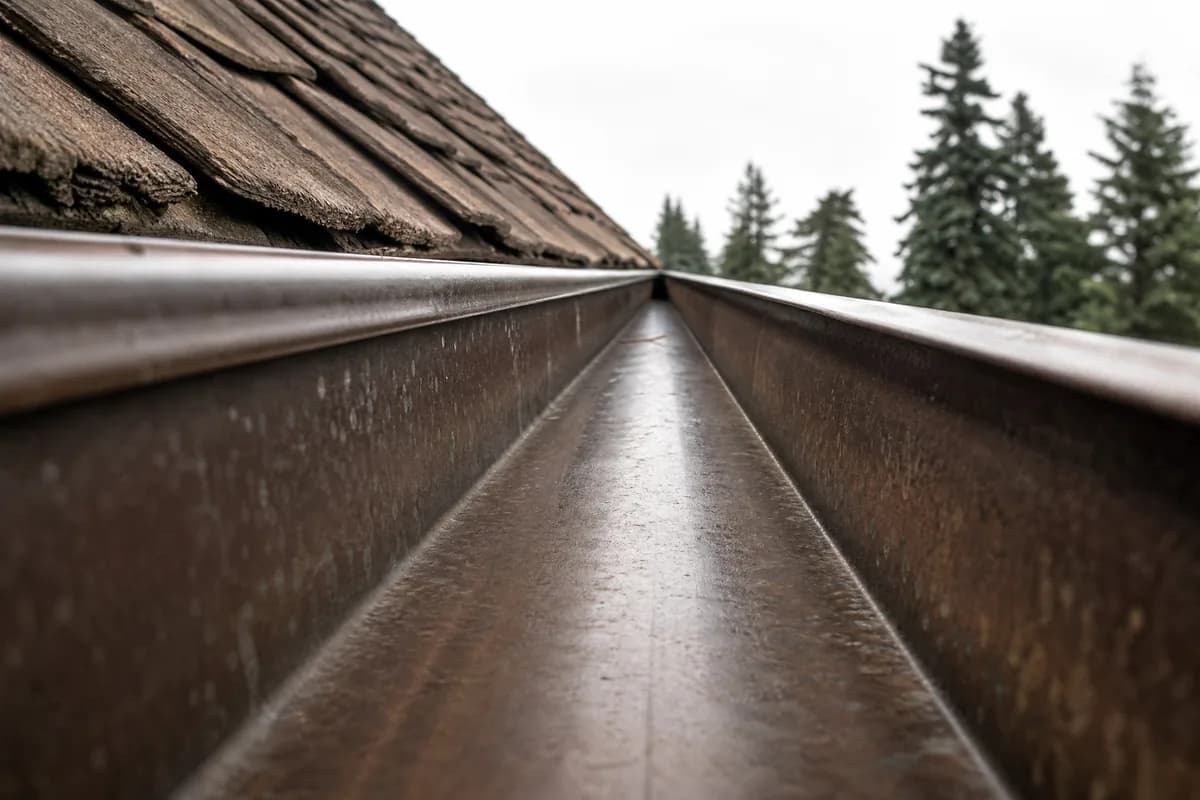 Gutter Cleaning on a Nanaimo home