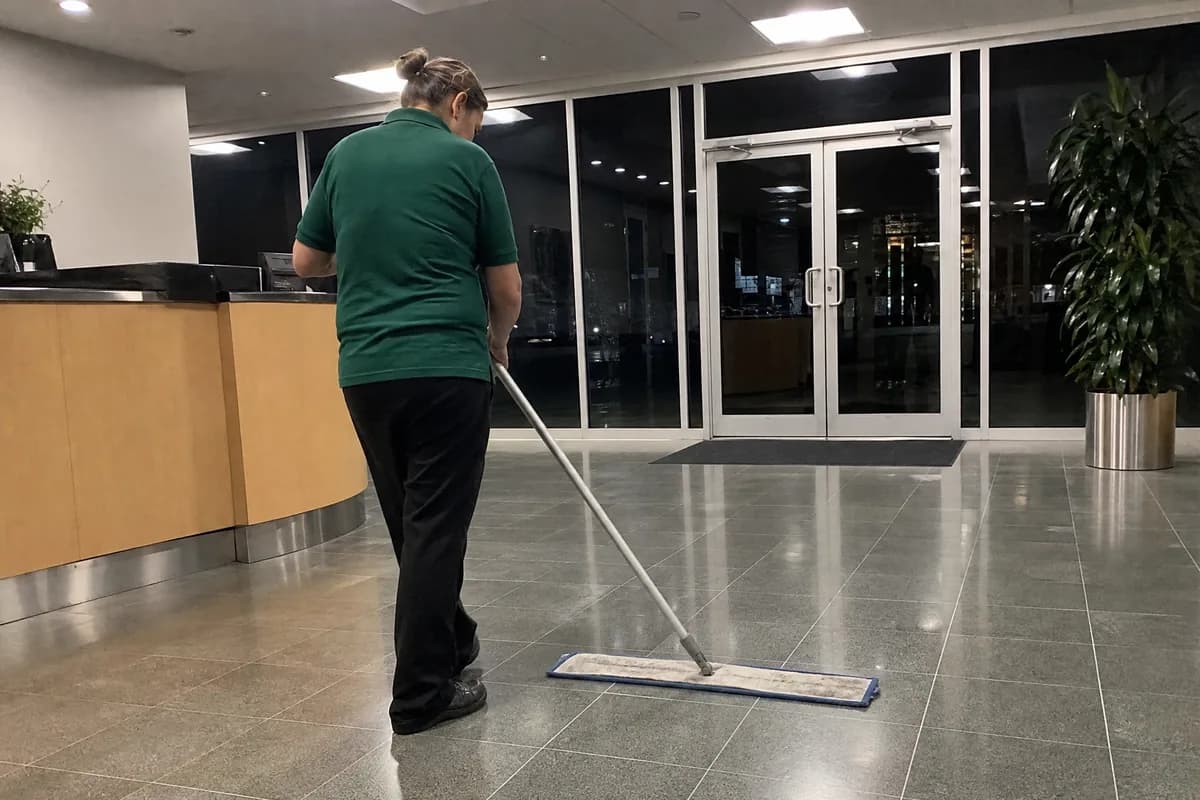 Commercial cleaning on a Nanaimo home