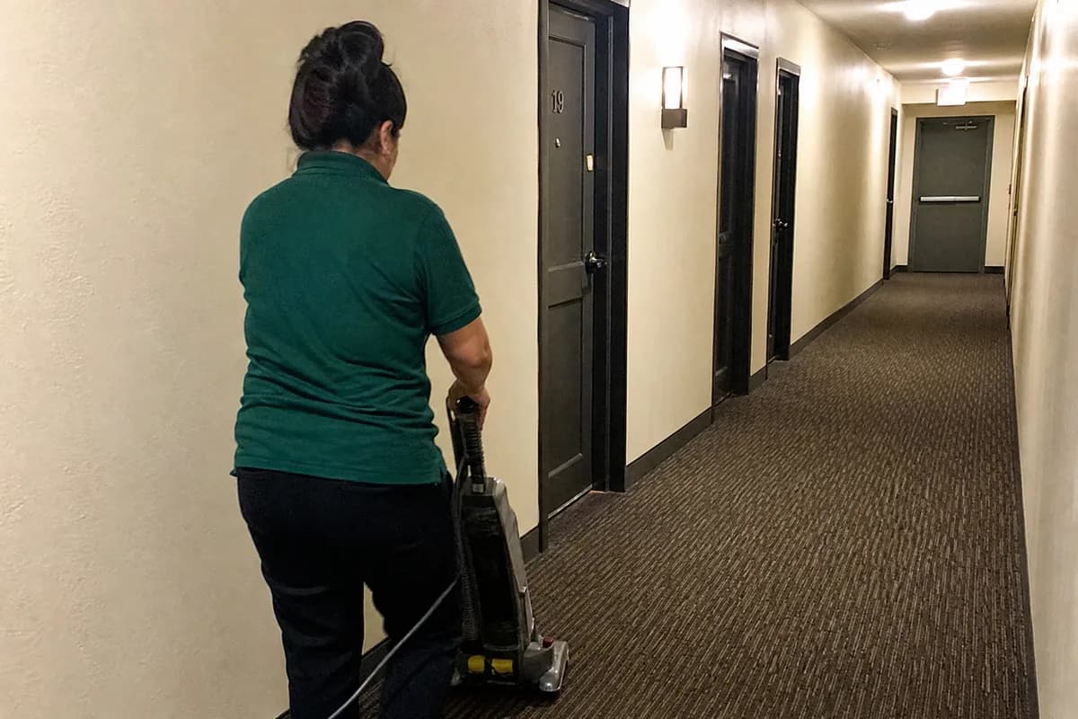Commercial cleaning on a Nanaimo home