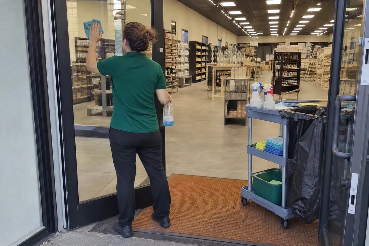 Commercial cleaning on a Nanaimo home